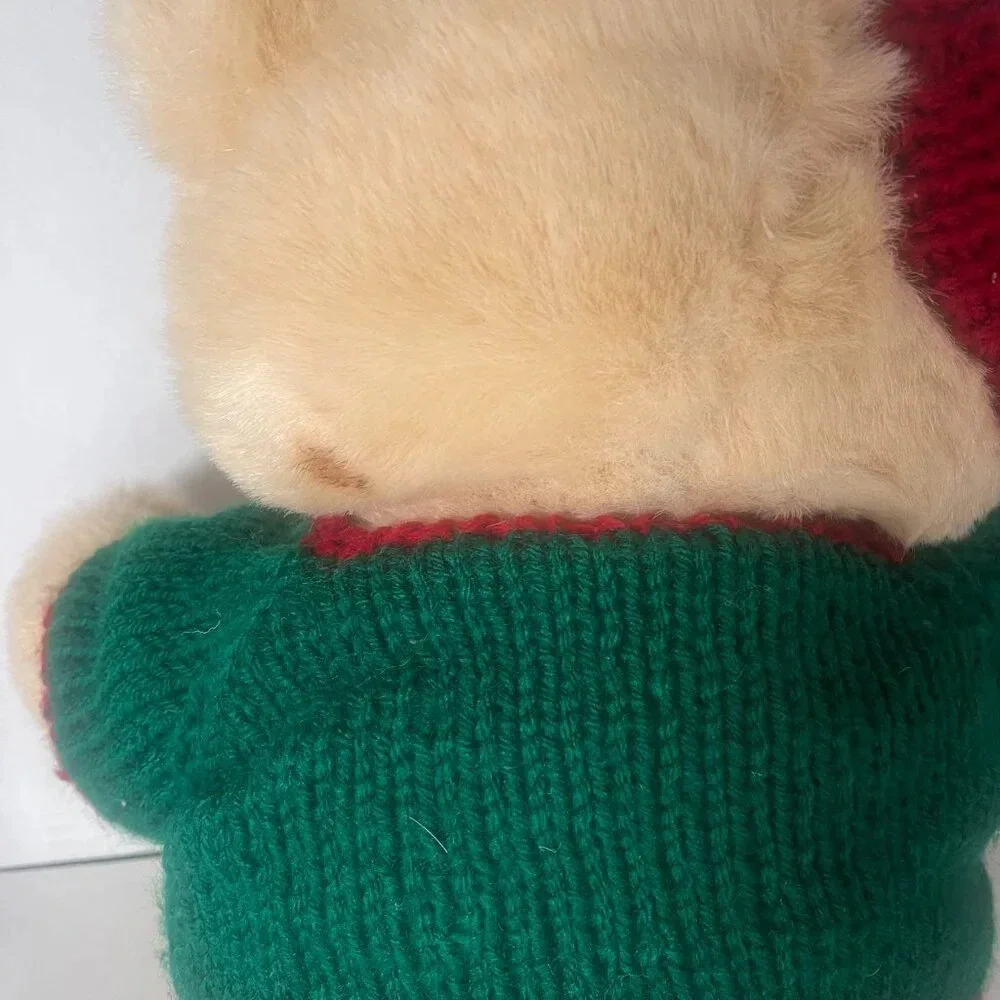 Vintage Christmas Teddy Bear